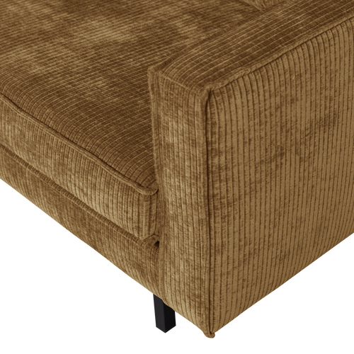 WOOOD 2-zits bank Rodeo - Ribstof - Honinggeel - 85x150x86