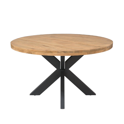 Starfurn Eettafel Dakota - Rond Naturel Hout - Ø140x76cm