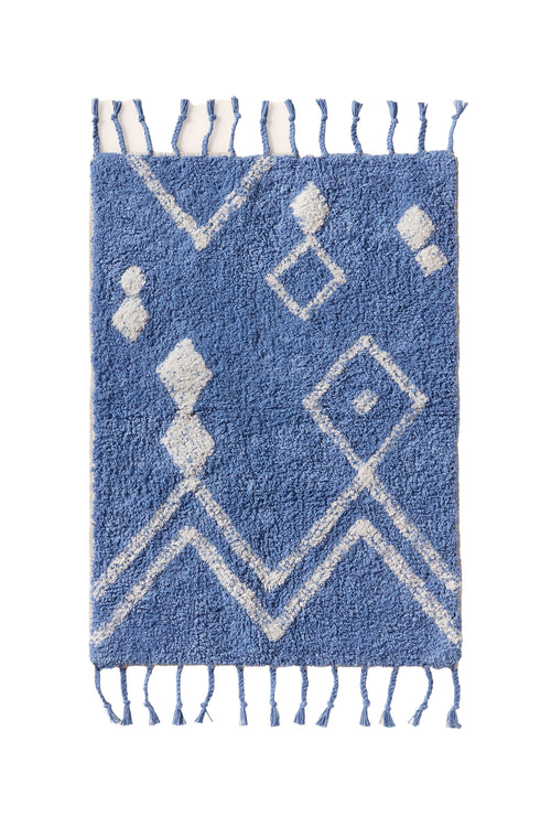 Calma House Badmat Fauve - Blauw - 50x70