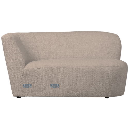 WOOOD Coco Chaise - Polyester - Zand - 70x80x138 - vtwonen shop