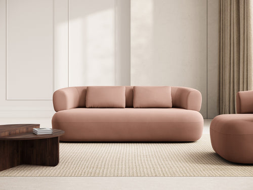Micadoni Bank Jenny 2-zits, flueel terracotta - 90x178x73cm