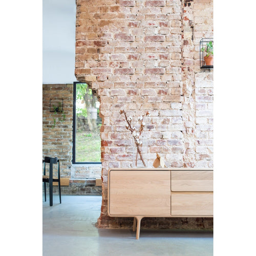 Gazzda Fawn Sideboard Naturel - Houten Dressoir - 150 x 45 cm