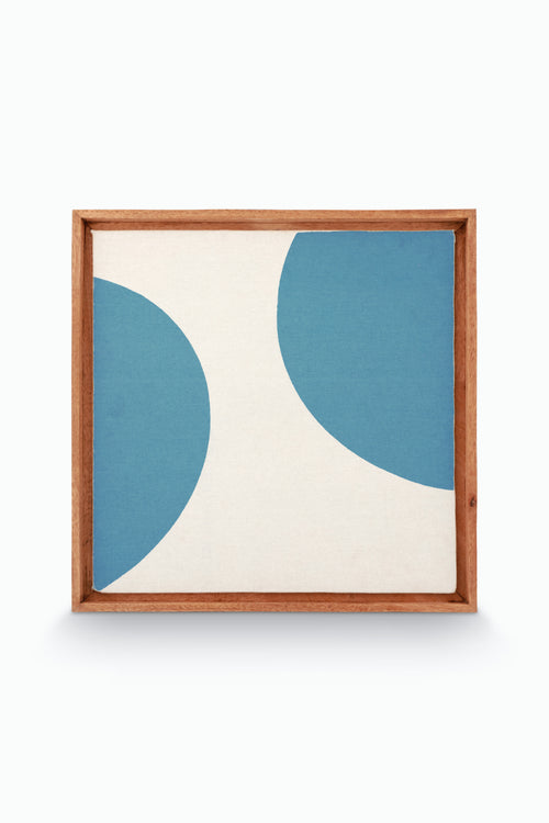 vtwonen - Wanddecoratie - Stippen - Hout - Lichtblauw - 60x80cm