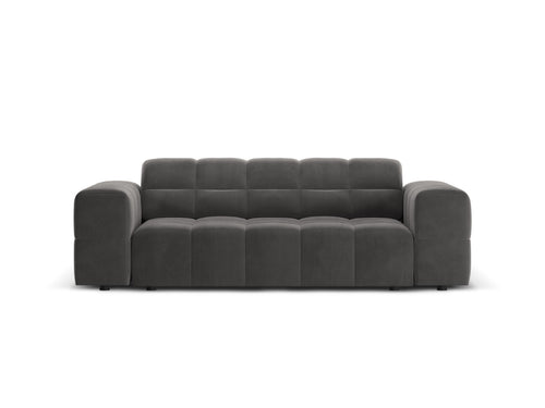 Cosmopolitan Design Bank Chicago 2-zits, flueel grijs - 102x178x78cm