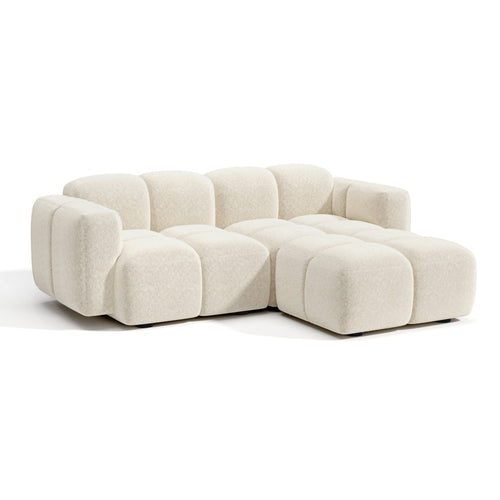 Premium Interiors - Modulaire bank MOSS - fluweel met structuur  180cm