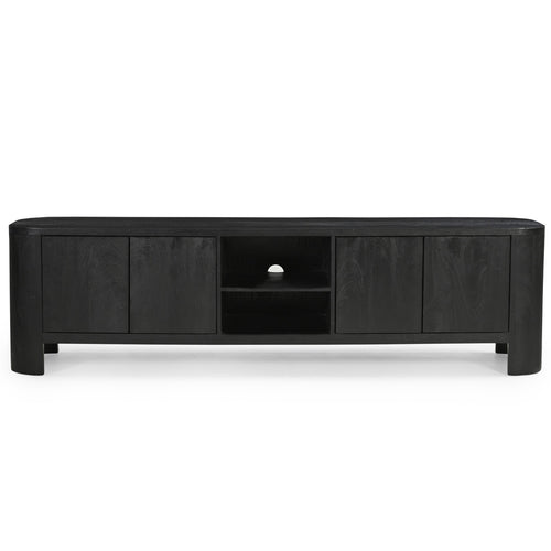 Giga Meubel Tv-Meubel Mitchel - Mangohout - Zwart - 200cm - vtwonen shop