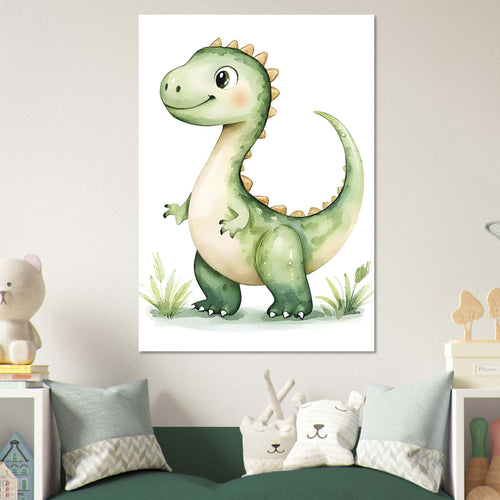 Artfulprints  Avontuurlijke dinosaurus   poster 30x40 cm - vtwonen shop