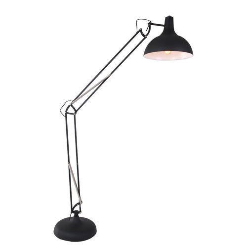 Mexlite vloerlamp office - 1 lichts - 120x 180 cm - zwart - vtwonen shop