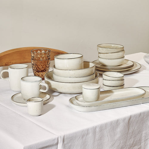 Salt & Pepper - Kom 12xH8cm ivoor Meridian - Set van 4 - vtwonen shop