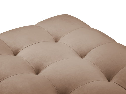 Cosmopolitan Design Bank Bali 2-zits, flueel, beige - 62x133x40cm