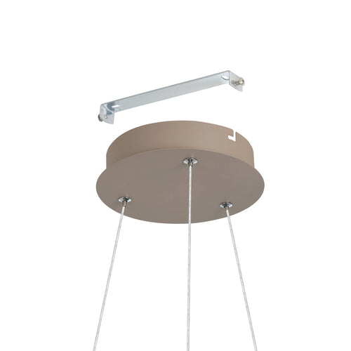 EGLO hanglamp Ruotale - led - ø 55 cm - zandkleur/beige/wit