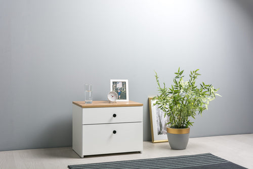 FurniLux Sharons choice- Nachtlast-Wit - 53x35x41cm - vtwonen shop