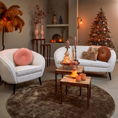 Light & Living vloerlamp FEATHER  - 95x95x180cm - bruin - vtwonen shop