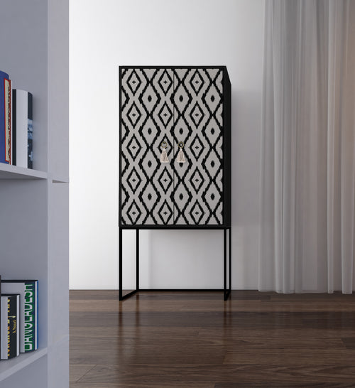 Kast dressoir met 2 deuren van MDF met Ikat patroon - vtwonen shop