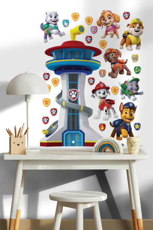 Sanders & Sanders muursticker PAW patrol blauw, rood en geel - 85 x 65 cm - 600174