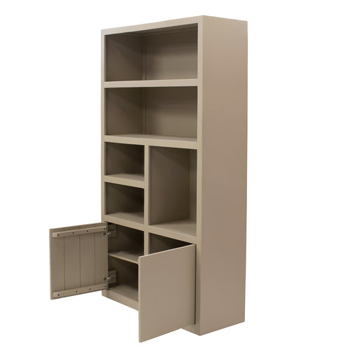 Giga Meubel Wandkast Xander - Hardhout/Hout - Beige - 120x45x220cm - vtwonen shop