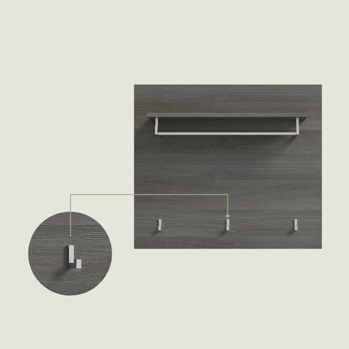 Furnilux Salsa kapstok 3 haken wit hoogglans - 80cm x 70cm x 27cm - vtwonen shop