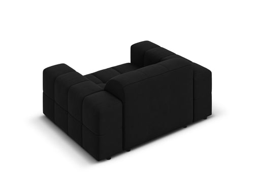 Cosmopolitan Design Fauteuil Chicago flueel zwart - 102x132x78cm
