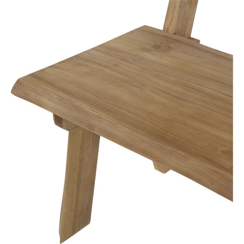 Lesli Living loveseat teak - zwart - 130x63x100cm