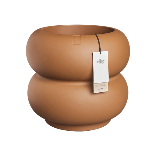 Elho Amber Roll Low Bruin - Ø43cm - vtwonen shop