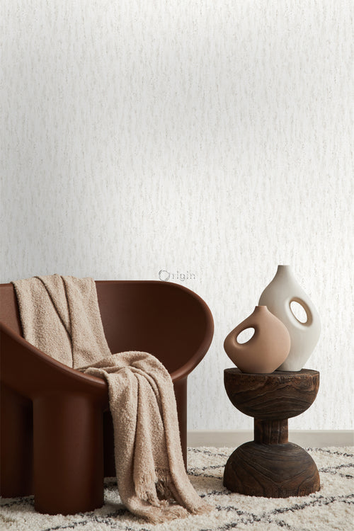 Origin Wallcoverings behang travertin natuursteen gebroken wit - 53 cm x 10,05 m - 347584 - vtwonen shop