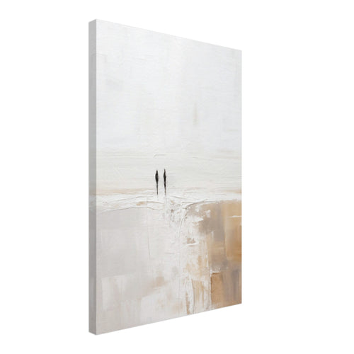 Artfulprints Canvas Abstract – Silhouettes 2 canvas - 40x60 cm - Grijs