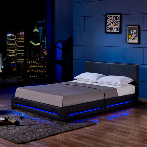 Home Deluxe LED bed ASTEROID Wit 90 x 200 cm