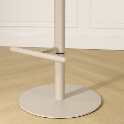 Nolon Niva-Otis tulp barkruk grijs melange - verstelbaar - beige poten