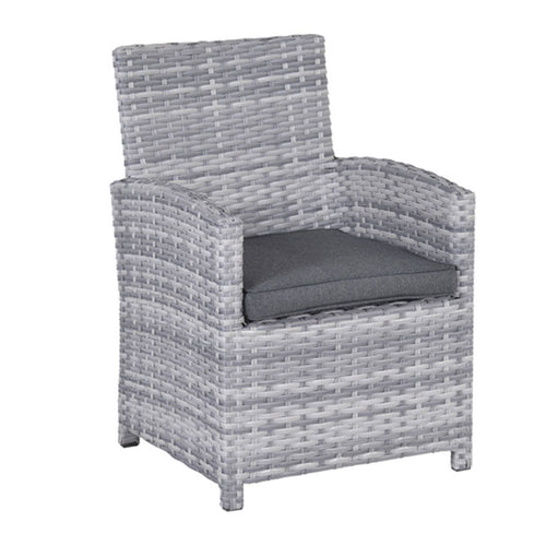 Seagull dining fauteuil - cloudy grey - reflex black - vtwonen shop