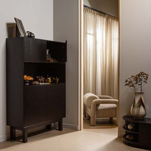 WOOOD fauteuil Lenny - Polyester  - Zand - 65x76x82 - vtwonen shop