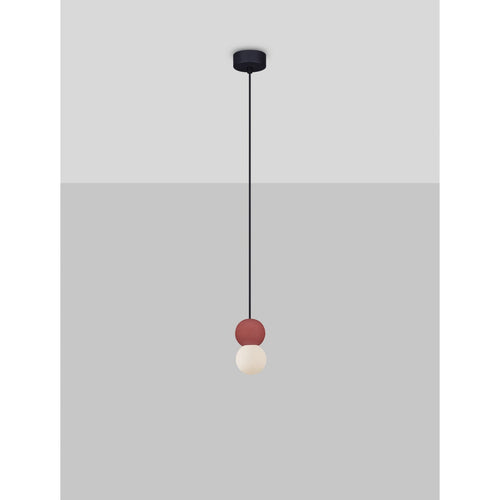 Nova Luce ZERO Slanke hanglamp met rode LED G9 1x5W