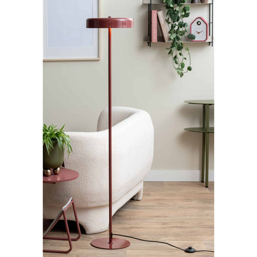 Leitmotiv vloerlamp Riqueza Palo - rood - Ø24cm