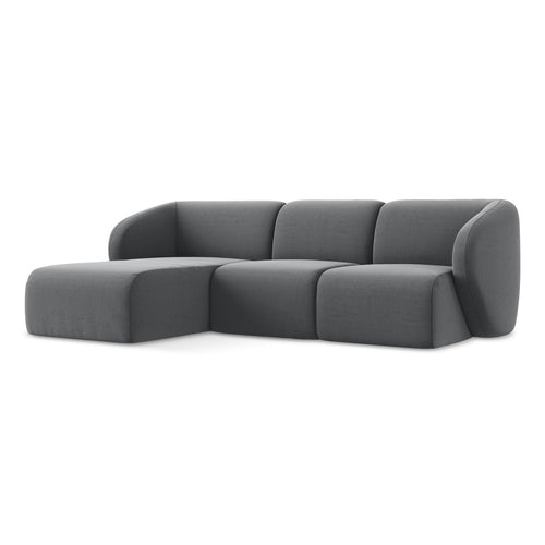 LaMiaSofa hoekbank links Cervo - velours - staal - 248x166x85