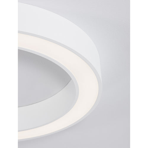 Merano Hartford Geïntegreerde LED Semi Flush Light Sandy White Aluminium LED 50W 3317Lm 2700K - 4000K + Afstandsbediening