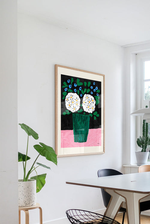 Madelen - Bouquet in green vase - PSTR studio Kunst Poster - vtwonen shop