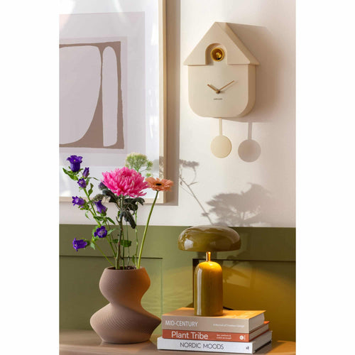 Karlsson wandklok Modern Cuckoo - beige - 8.5x21.5x41cm