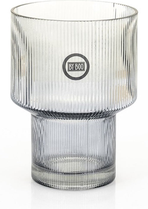 FurniLux Riba 1 vaas - Grey - 15x15x19.5 cm - vtwonen shop