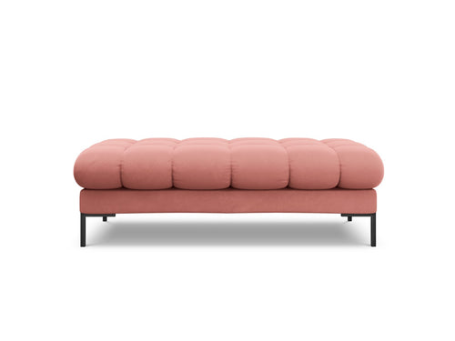 Cosmopolitan Design Bank Bali 2-zits, flueel, roze - 62x133x40cm