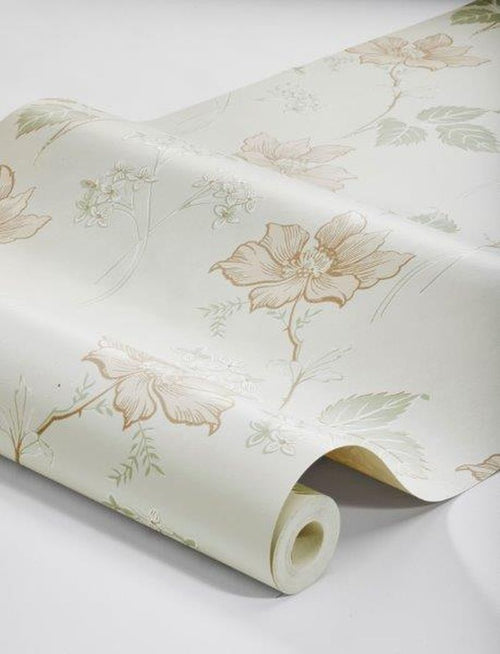 borastapeter behang bloemen beige - 53 cm x 10.05 m - 660835 - vtwonen shop