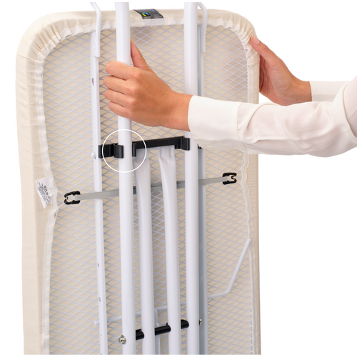 Brabantia Strijkplank C, 124x45 cm, solide strijkerhouder - Ecru