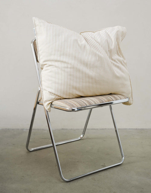 Marc O'Polo Classic fine stripe dekbedovertrek - Lits-Jumeaux - 240x200/220 cm - Dark Sand