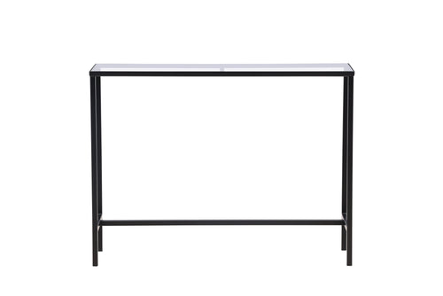 Rebellenclub Sidetable Toa - 100 x 30 cm - Zwart met Glas - vtwonen shop