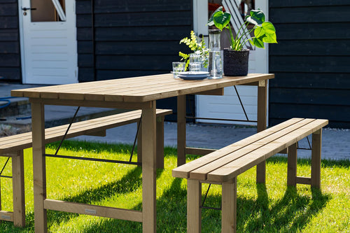 MaximaVida inklapbare picknickbank Vilnius 200 x 25 cm - 2 stuks