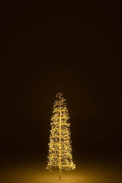 J-Line decoratie Boom - warm witte - ijzer - wit - medium - LED lichtjes - vtwonen shop