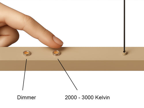 Freelight hanglamp Traiano - 3 lichts - 140  x 150   cm - beige