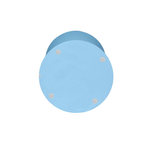 StarFurn Bijzettafel Abbey - Rond Blauw Hout - 33x33x45cm - vtwonen shop