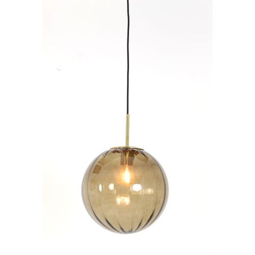 Light & Living hanglamp Magdala - bruin - Ø30cm