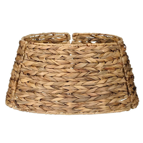 Mica Decorations Kerstboomrok H26 x D47 cm - Kerstboommand - Bruin - Gevlochten Zeegras