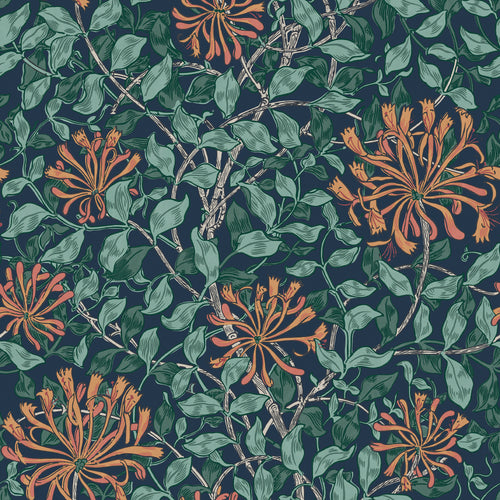 William Morris at Home Vliesbehang - Honeysuckle Tidewater Blue - 1000x52 - vtwonen shop