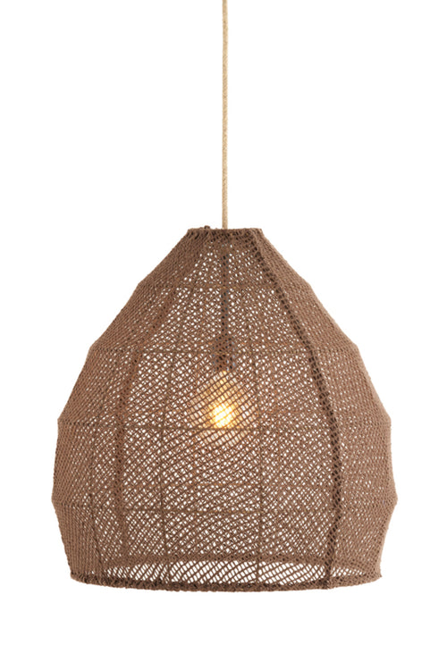 Light & Living hanglamp MAKASSAR - bruin - Ø50x50cm - vtwonen shop